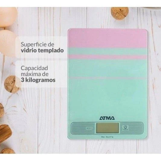 BALANZA DE COCINA ATMA 3KG BC7204N - Imagen 2