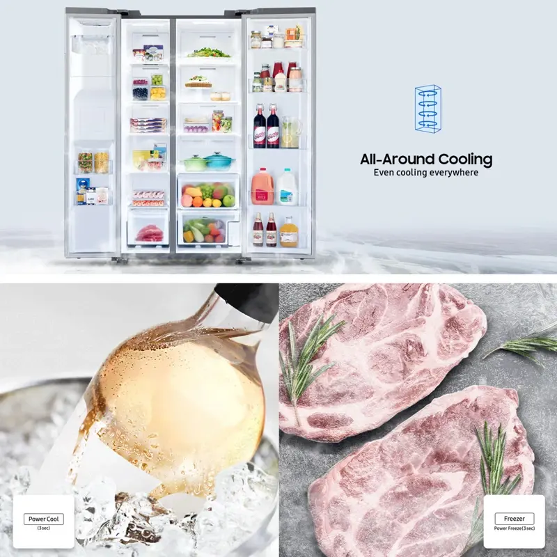 Heladera Side By Side Samsung Rs27t5200s9 716 L Inverter - Imagen 4