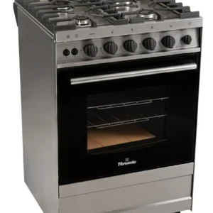 COCINA FLORENCIA 4 HORNALLAS SEMI-INDUSTRIAL INOX, ENC Y LUZ