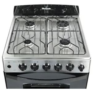 COCINA FLORENCIA 4 HORNALLAS INOX. C/ENCENDICO Y TIMER