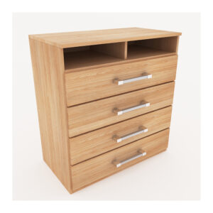 COMODA DELOS 4 CAJONES DL255/1RN ROBLE NATURAL
