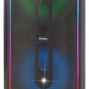 PARLANTE KIOTO 2 X 15" USB- BLUETOOTH- AUX MIC. INALAMBRICO RECARGABLE